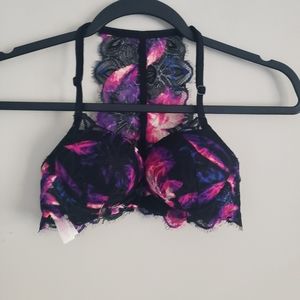 VS PINK lace Push-up Date Racerback Bra sz 32A